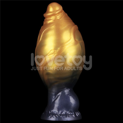 Aerosx Dual Density Inflatable Dildo (Gold/Blue) 7.5 Inch 24 cm – Adjustable Inflatable Dildo Fantasy Dongs