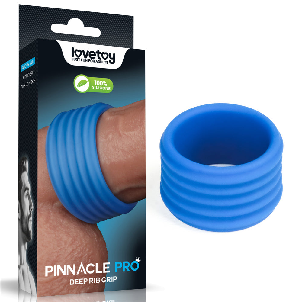 Deep Rib Grip Ring – Silicone Stretch Grip Ring > Cock Ring > Single
