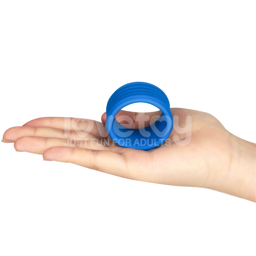 Deep Rib Grip Ring – Silicone Stretch Grip Ring > Cock Ring > Single