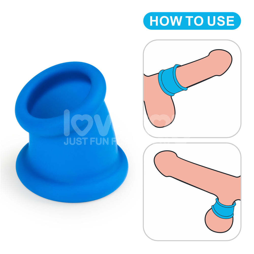 Tapered Squeeze Stretcher – Dual-Function Penis Ring and Ball Stretcher Silicone Device > Sex Toys For Men > Ball Stretchers
