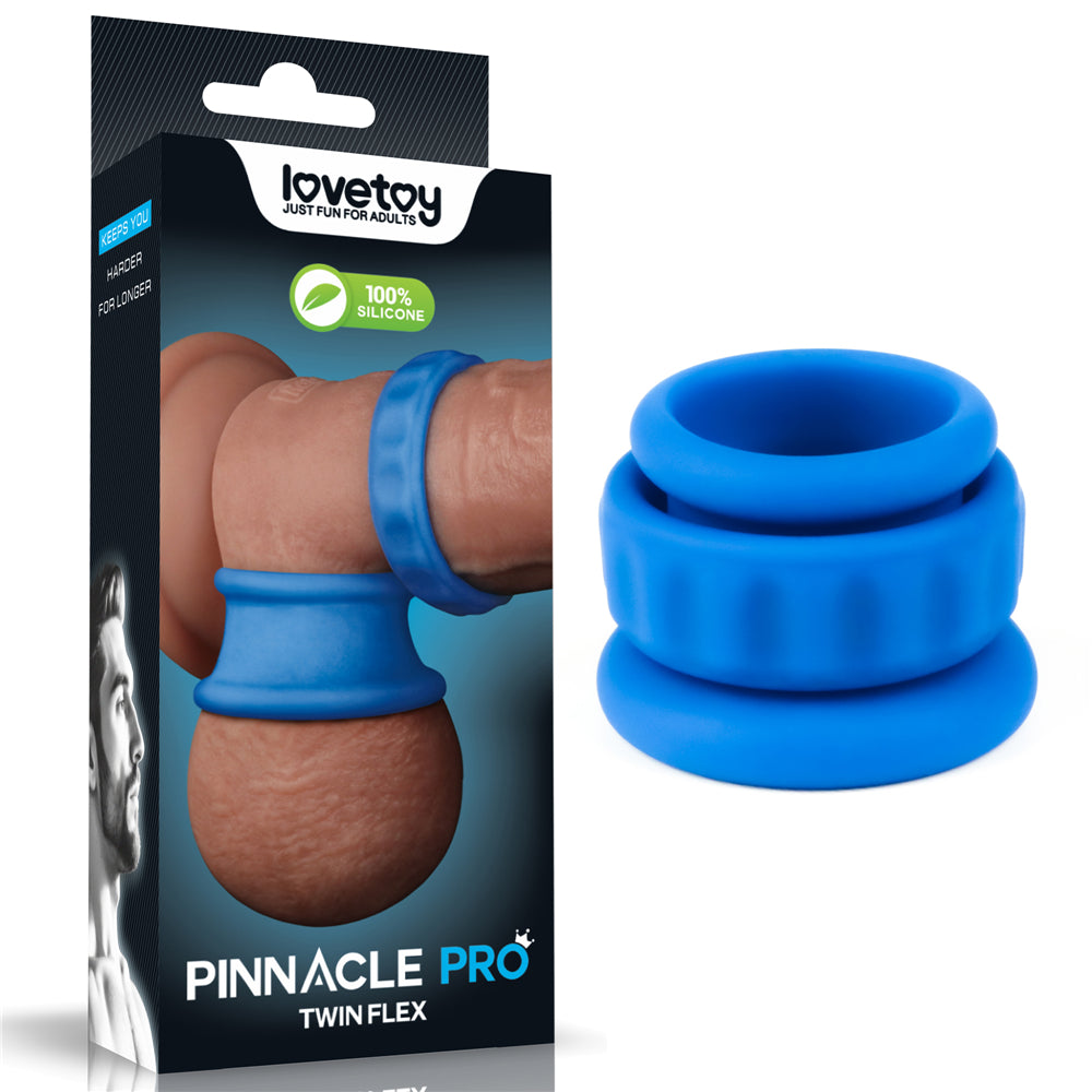 Twin Flex Stretcher – Versatile Two-Piece Adjustable Stretching Device Blue > Cock Ring > Single Main image