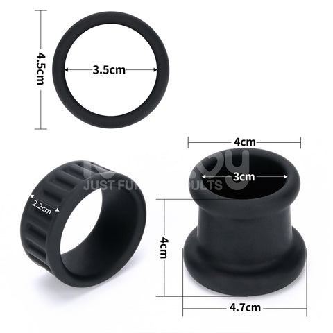 Pinnacle Pro Twin Grip Enhancer – Cock and Balls Ring COCK RINGS