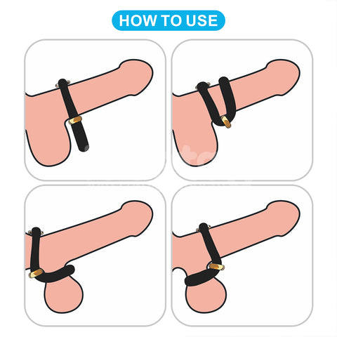 Pinnacle Pro AnyFit (Black) – Adjustable Silicone Cock Ring COCK RINGS