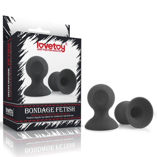 Bondage Fetish Silicone Comfort Nipple Suckers -  - Set of 2