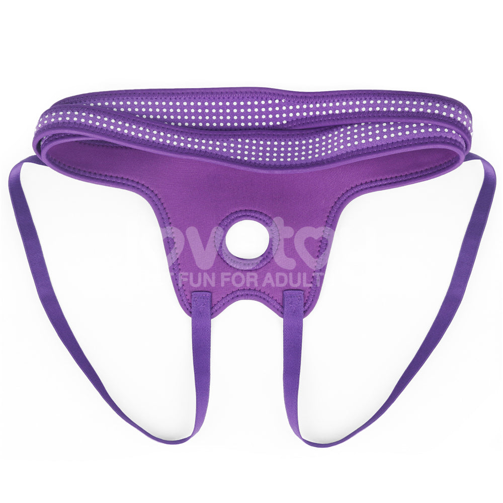 Easy Strap On Harness Polka Dot Purple > Dildos > Strap On Harnesses