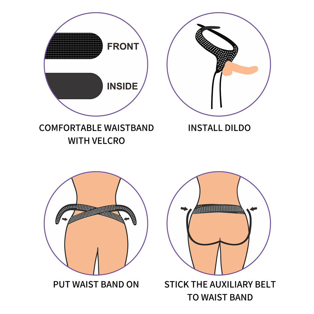 Lovetoy Easy Strapon Harness Adjustable Polka Dot Style > Dildos > Strap On Harnesses
