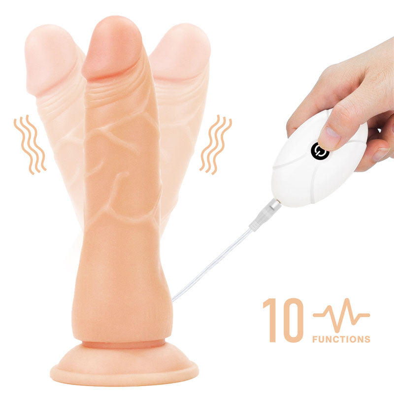 Ingen Vibrating Easy Strap-On Set -  19 cm (7.5'') Vibrating Strap-On