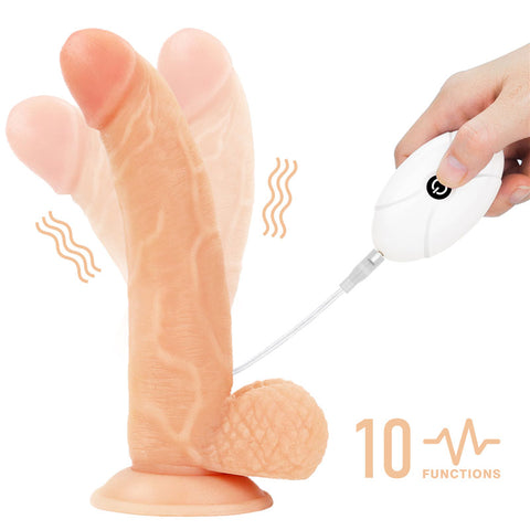 Ingen Vibrating Easy Strap-On Set 21.6 cm 8.5 Inch Vibrating Dildo > Realistic Dildos and Vibes > Strap On Harnesses