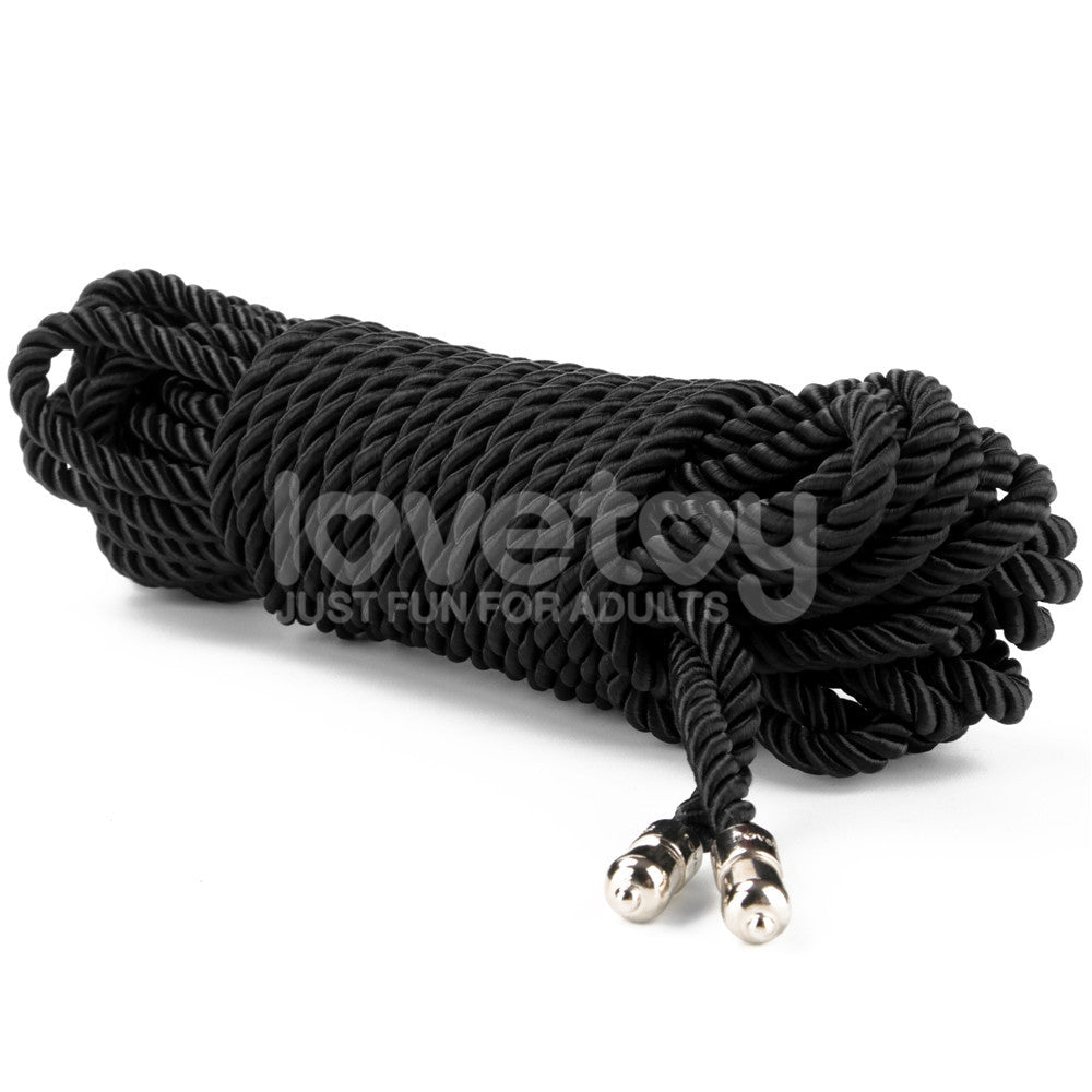 Rebellion Reign Ebony Silky Bondage Rope – 10 Meter Rope > Bondage Gear > Rope