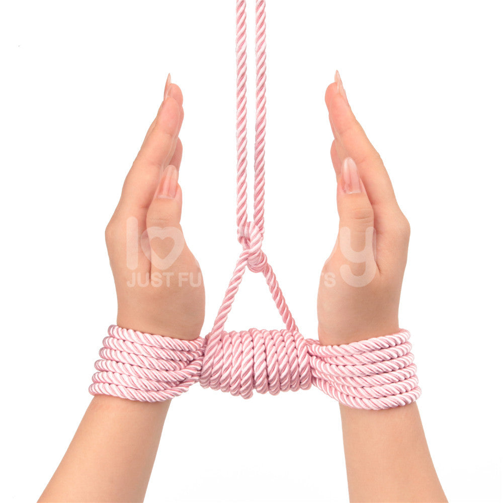 Rebellion Reign Pink Silky Bondage Rope 10 Metre Length Rope