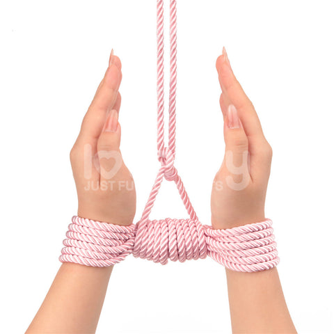 Rebellion Reign Pink Silky Bondage Rope 10 Metre Length Rope