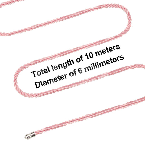 Rebellion Reign Pink Silky Bondage Rope 10 Metre Length Rope