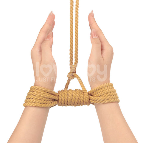 Rebellion Reign Natural Knot Bondage Rope (Turmeric) – 10 Meter Durable Bondage Rope Rope