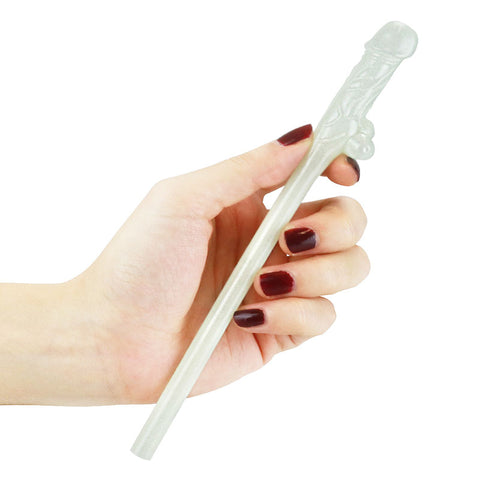 Glow In The Dark Willy Straws - Glow in Dark Dicky Straws - Set of 9 Party Supplies