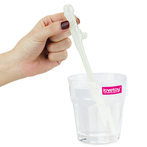 Glow In The Dark Willy Straws - Glow in Dark Dicky Straws - Set of 9 Party Supplies