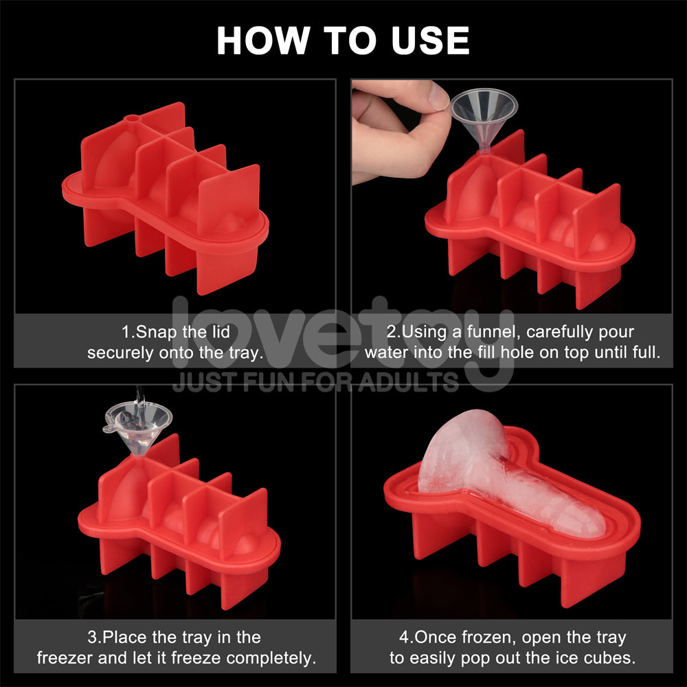 Mini Penis Silicone Ice Tray – Flexible Food-Grade Silicone Ice Mold > Novelties > Party Supplies