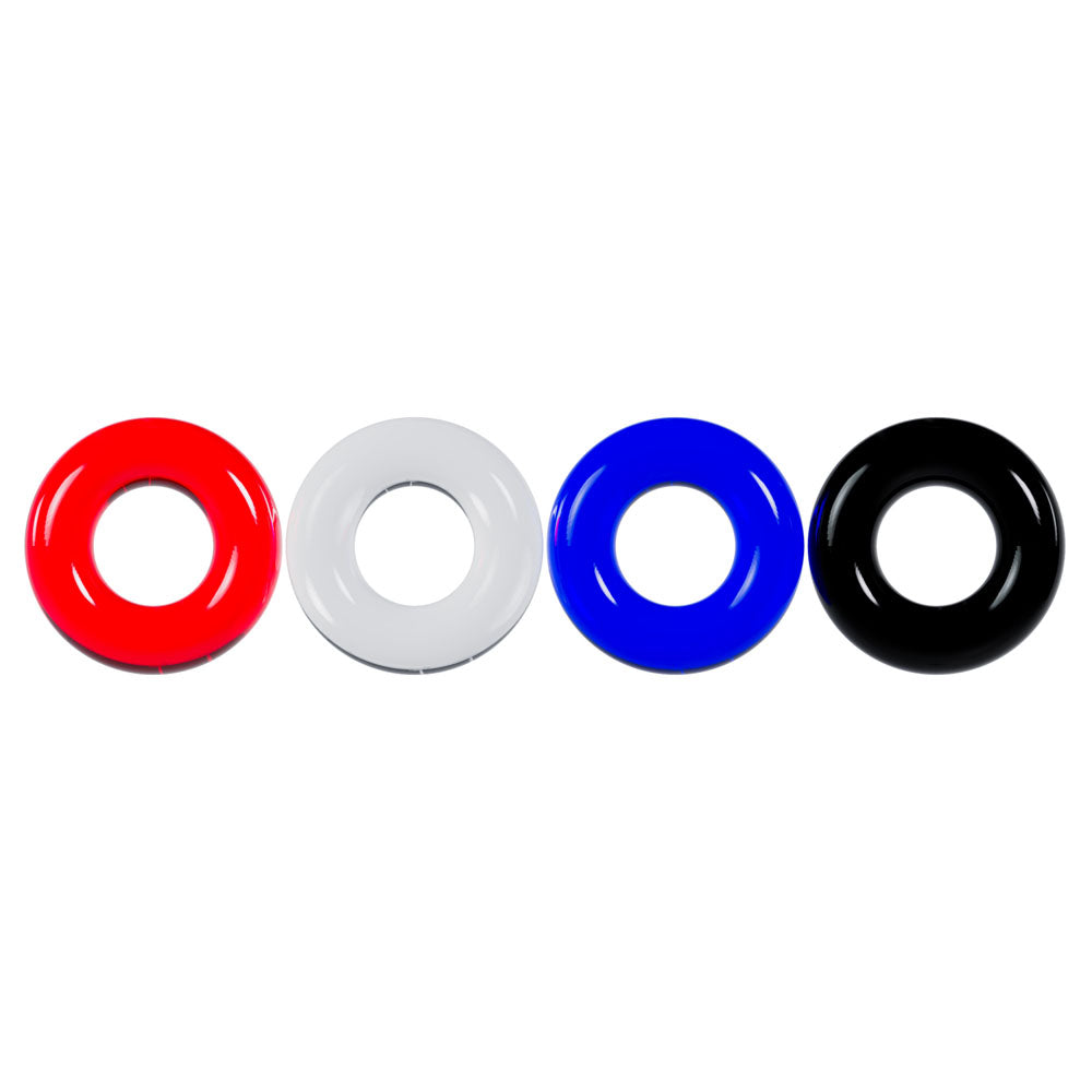 LEVELZ Multicolour Cock Ring Set - 4 Pack -  Cock Rings - 4 Pack Secondary image