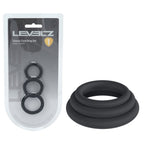 LEVELZ Classic Silicone Cock Ring Set - XS/S/M - Cock Rings - Set of 3 Sizes Black > Cock Ring > Sets