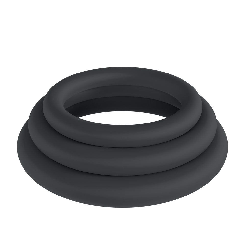 LEVELZ Classic Silicone Cock Ring Set - XS/S/M - Cock Rings - Set of 3 Sizes > Cock Ring > Sets