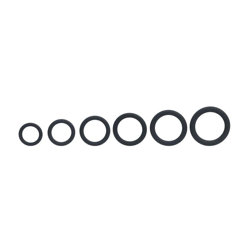 Levelz Classic Silicone Cock Ring Set (6 Sizes) – Body-Safe Silicone Cock Rings Set Secondary image