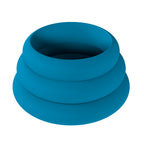 Levelz Wide O (Teal) Silicone Cock Ring Set of 3 Large, Extra Large, XXL – Body-Safe Cock Rings > Cock Ring > Sets