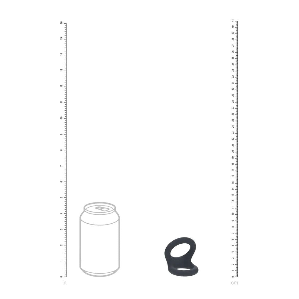 Levelz Double O Silicone (Black) – Dual-Loop Cock and Balls Ring > Cock Ring > Sling