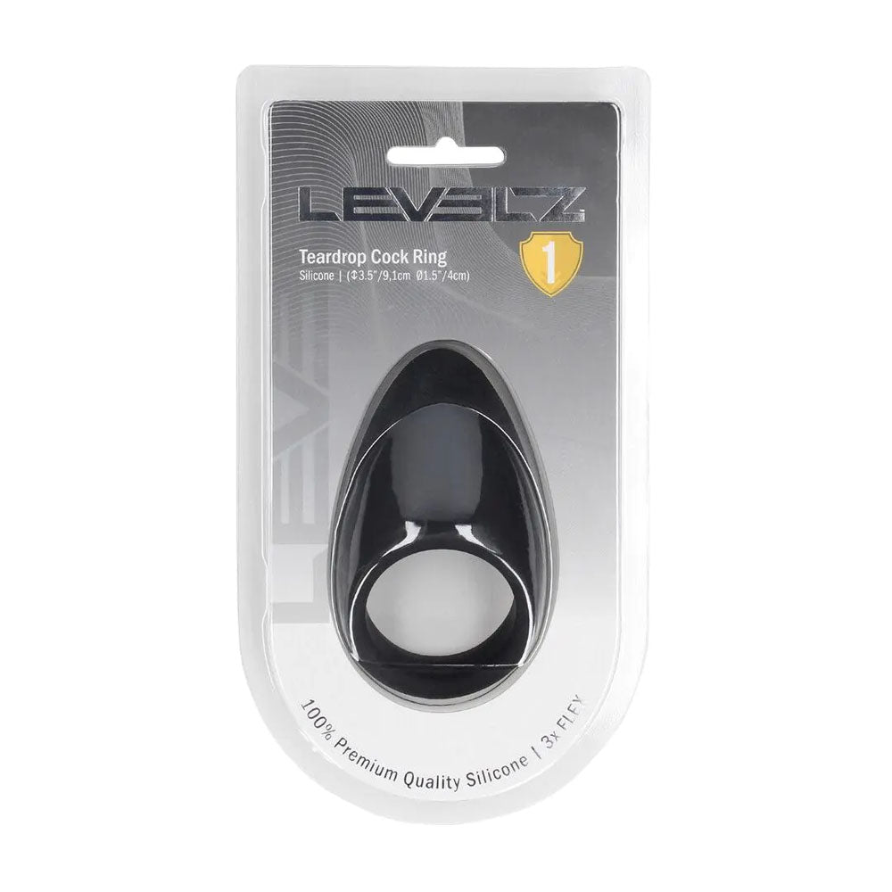 Levelz Teardrop Silicone Cock Ring – Ergonomic Silicone Cock Ring > Cock Ring > Single