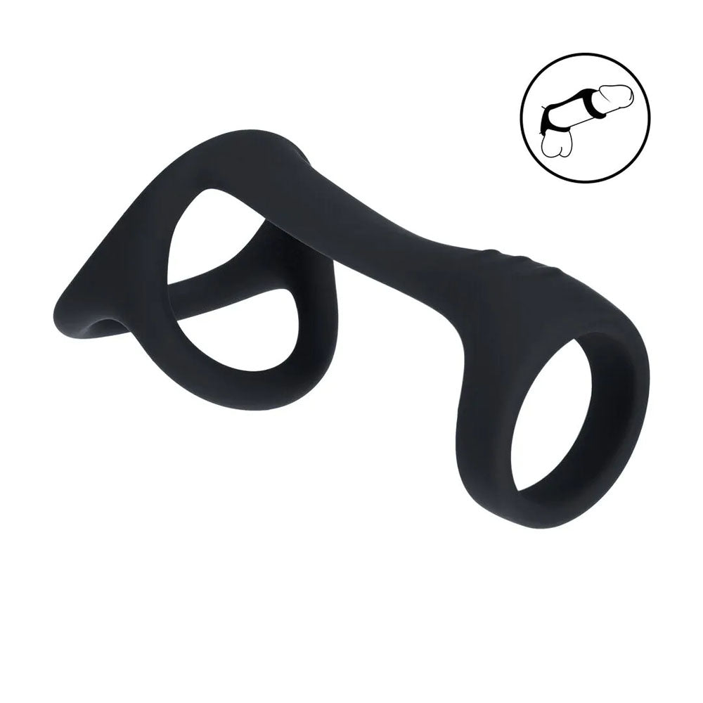 Levelz Tri-O Body Safe Harness Style Silicone Cock Ball Ring > Cock Ring > Single