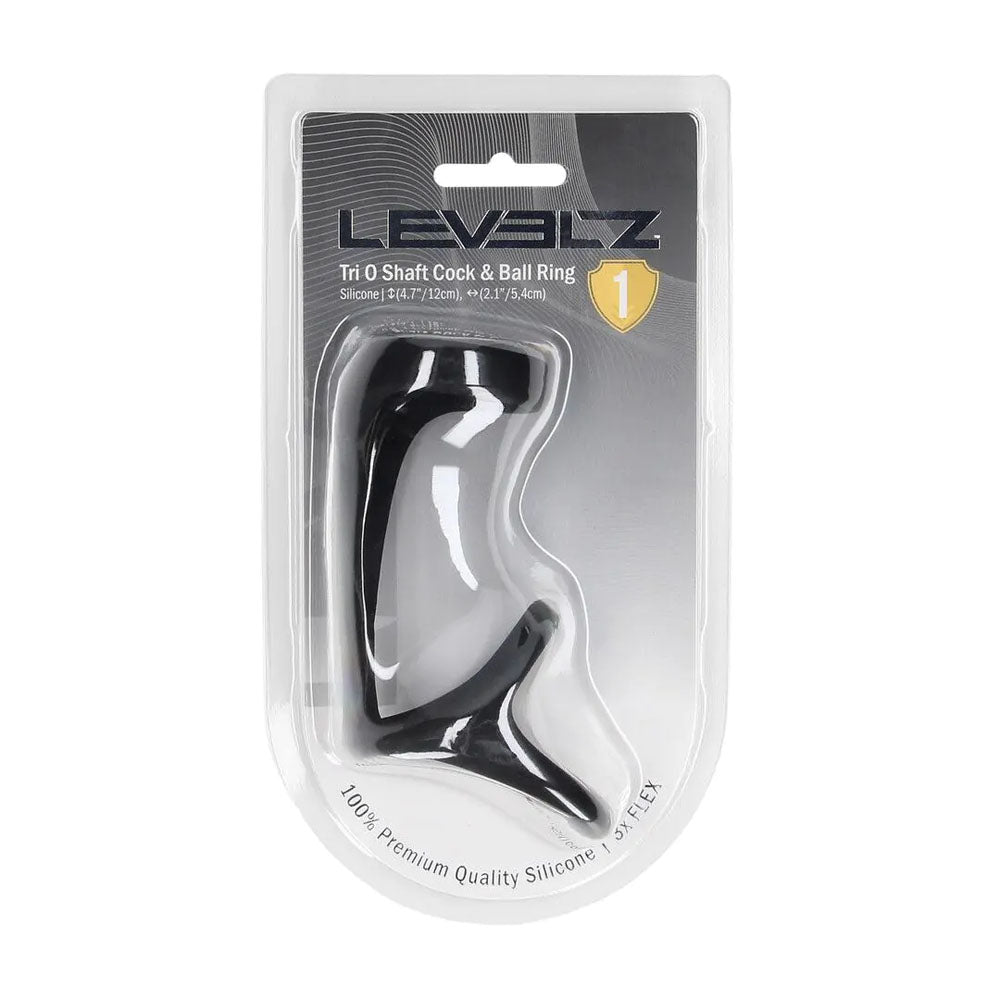 Levelz Tri-O Body Safe Harness Style Silicone Cock Ball Ring > Cock Ring > Single