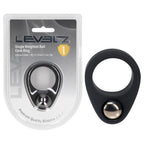 LEVELZ Single Weighted Ball (Black) – Weighted Cock Ring Black > Cock Ring > Single