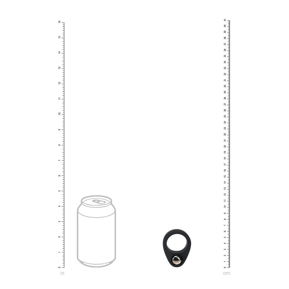 LEVELZ Single Weighted Ball (Black) – Weighted Cock Ring > Cock Ring > Single