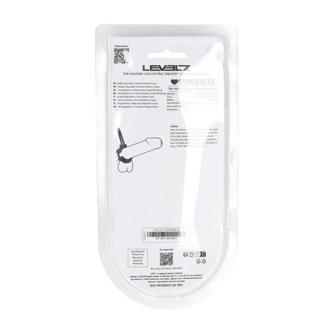 Levelz Wide Detachable Lasso (Black) – Adjustable Silicone Cock Ring COCK RINGS Adjustable