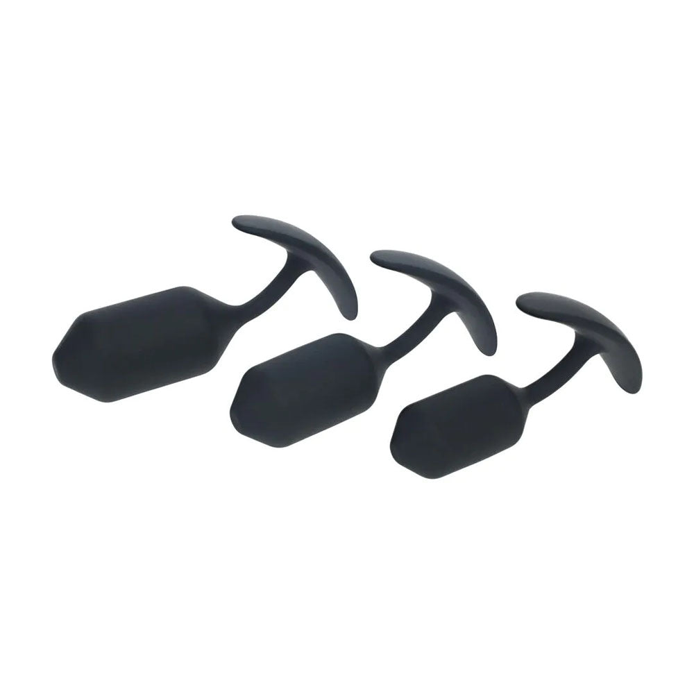LEVELZ Silicone Weighted Anal Plug Training Set – Weighted Butt Plugs Set of 3 Sizes Secondary image