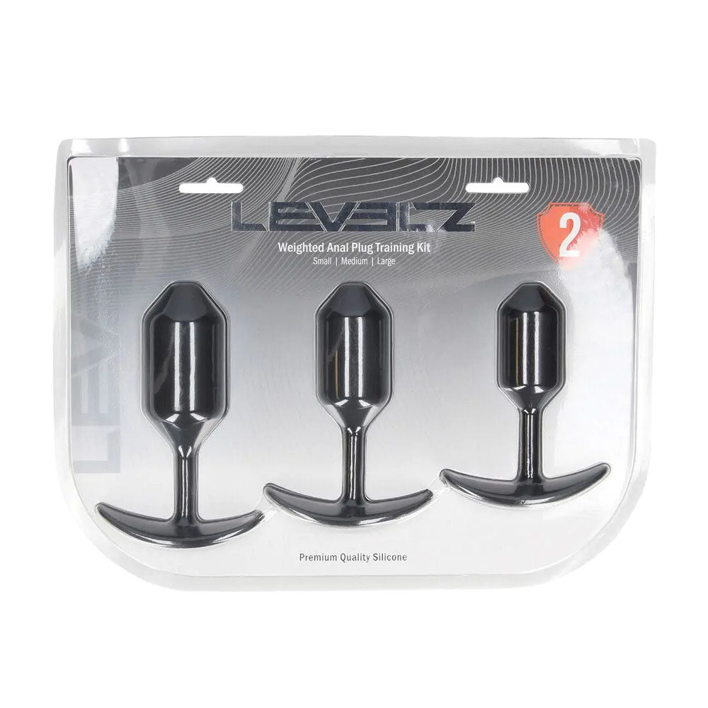 LEVELZ Silicone Weighted Anal Plug Training Set of 3 Adult Stuff Warehouse LEVELZ Silicone Weighted Anal Plug Training Set of 3 Adult Stuff Warehouse