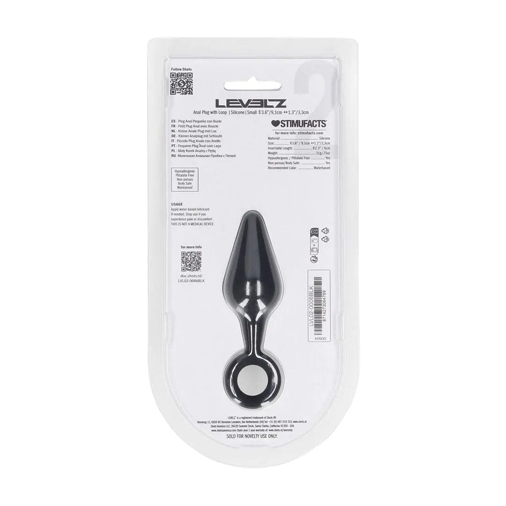 LEVELZ Silicone Small Anal Plug with Loop Adult Stuff Warehouse LEVELZ Silicone Small Anal Plug with Loop Adult Stuff Warehouse