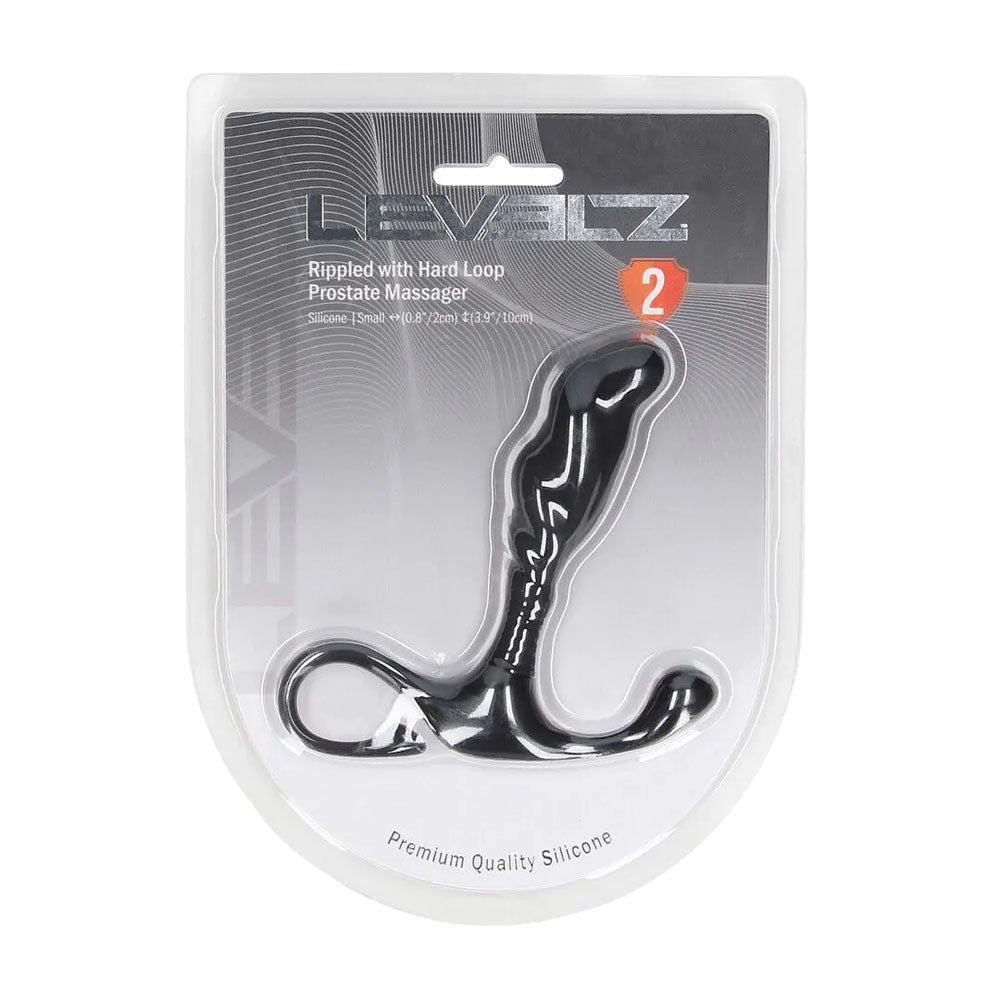 Levelz Rippled with Hard Loop (Small) – Silicone Small Prostate Massager > Anal Range > Prostate Plugs