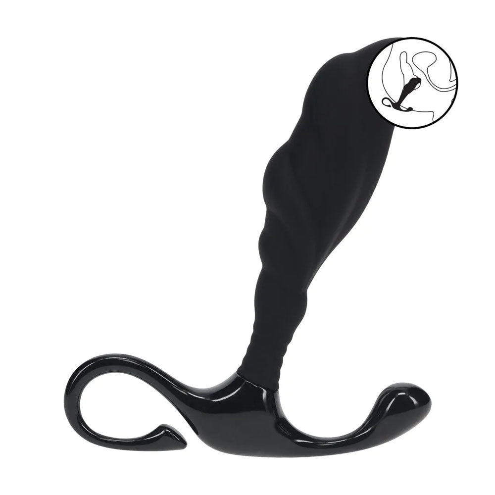 Levelz Rippled with Hard Loop (Large) – Silicone Large Prostate Massager > Anal Range > Prostate Plugs