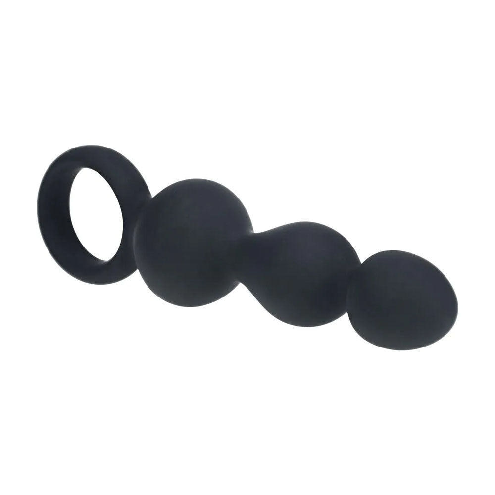 LEVELZ Beaded Silicone Anal Probe with Loop – 15.3 cm Silicone Beaded Anal Plug > Anal Range > Anal Beads