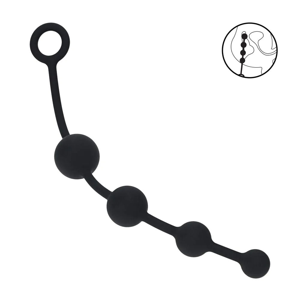 LEVELZ Curved Silicone Anal Beads 29.5 cm – Premium Silicone Anal Beads > Anal Range > Anal Beads
