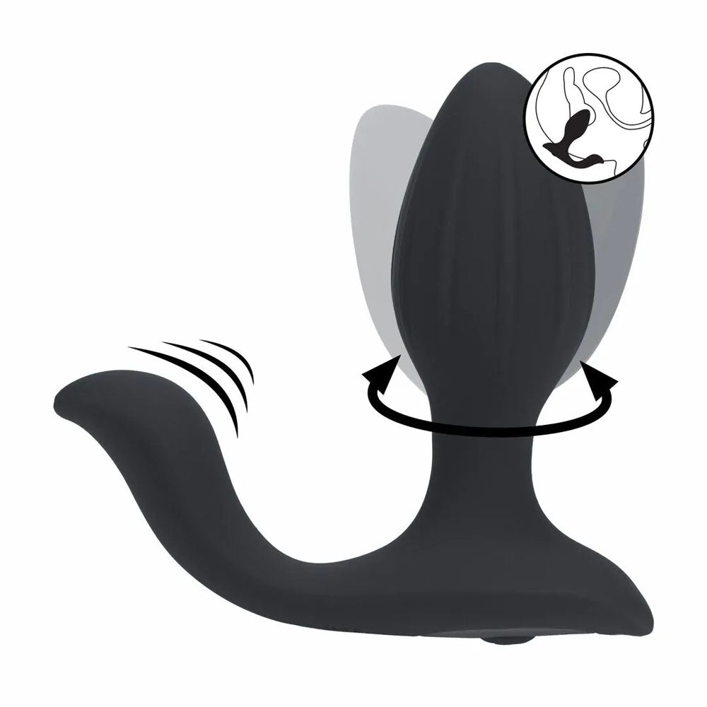Levelz Vibrating and Rotating Anal Plug with Ball Stimulator (USB Rechargeable) – Vibrating Butt Plug 10.7 cm > Anal Range > Prostate Plugs
