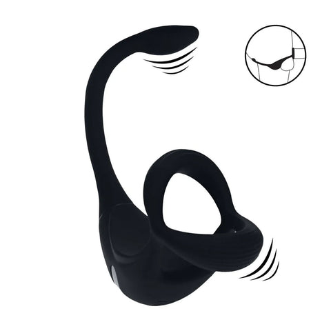 Levelz Remote-Controlled Vibrating Tri-O Cock Ring with Prostate Stimulator – USB Rechargeable Cock Ring and Anal Plug > Anal Range > Prostate Plugs