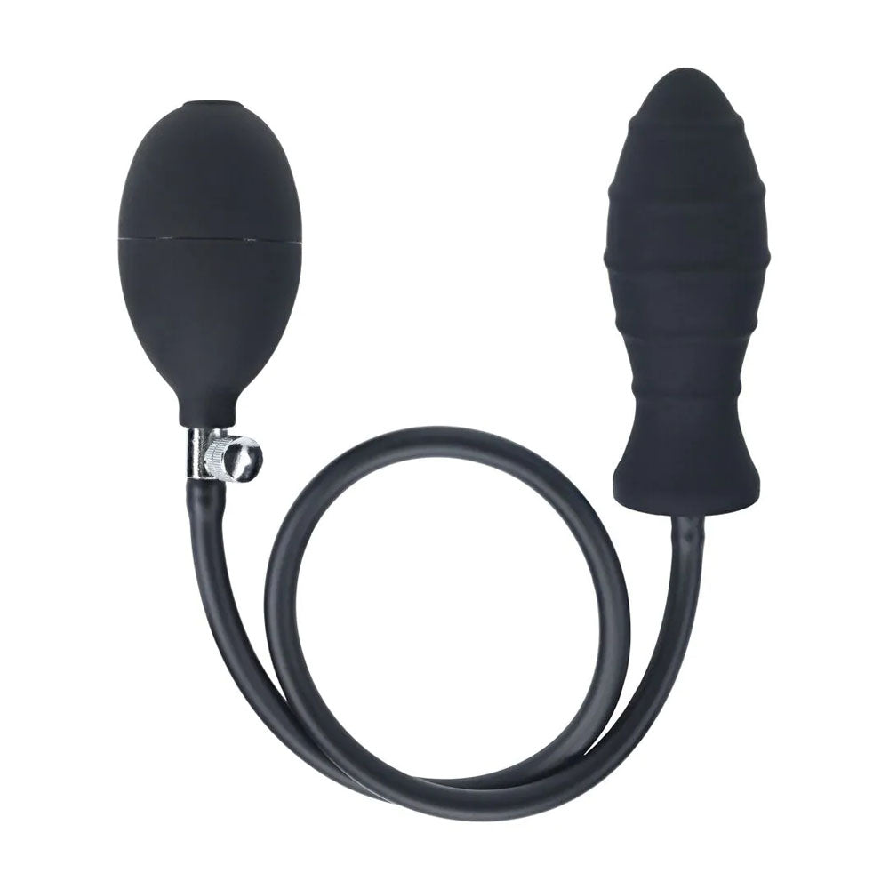 Levelz Ribbed Silicone Inflatable Anal Plug Expanding To 15 Cm > Anal Range > Tunnel and Stretchers
