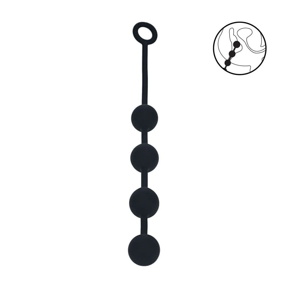 Levelz Large Round Silicone Anal Balls 40.5 cm Length 40 mm Diameter Secondary image