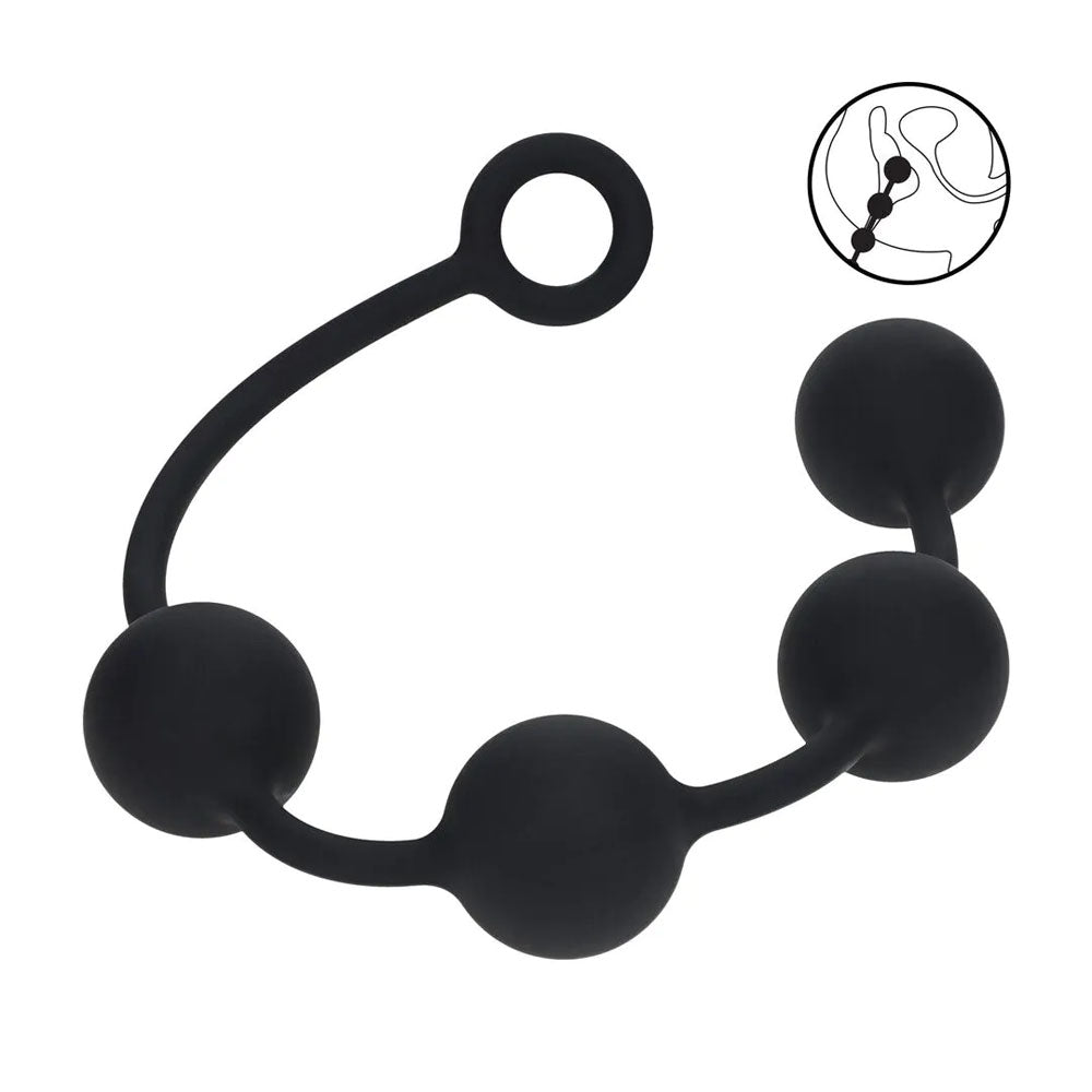 LEVELZ Round Anal Balls XL – Extra Large Silicone Anal Beads 46.5 cm Length 50 mm Diameter Secondary image