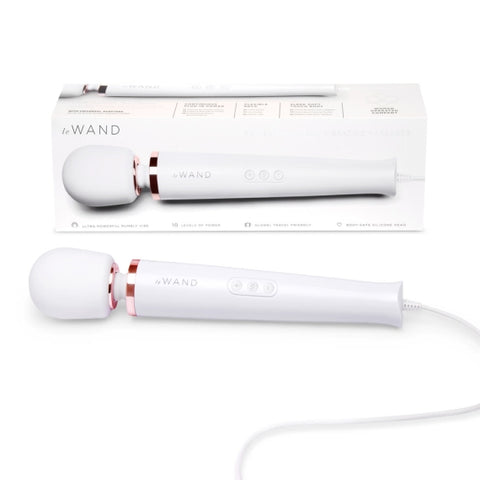 Le Wand Plug-In Vibrating Massager Classic White Design Default Title Electric Massager