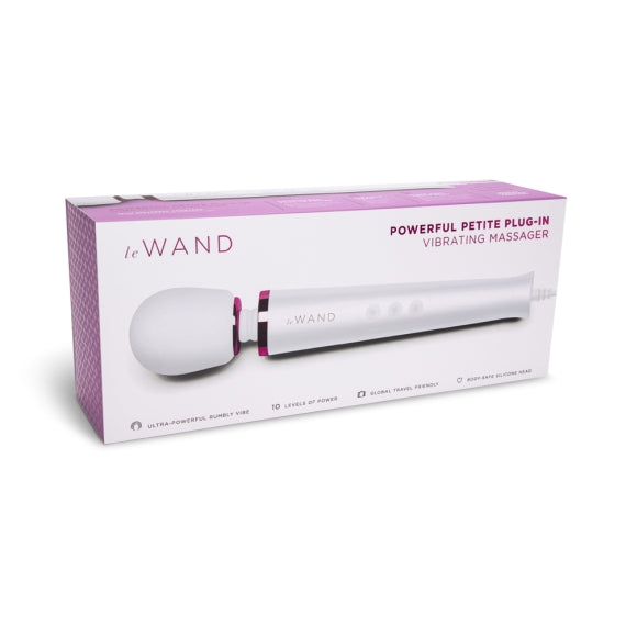 Le Wand Powerful Petite Plug-In Vibrating Massager White Default Title Electric Massager