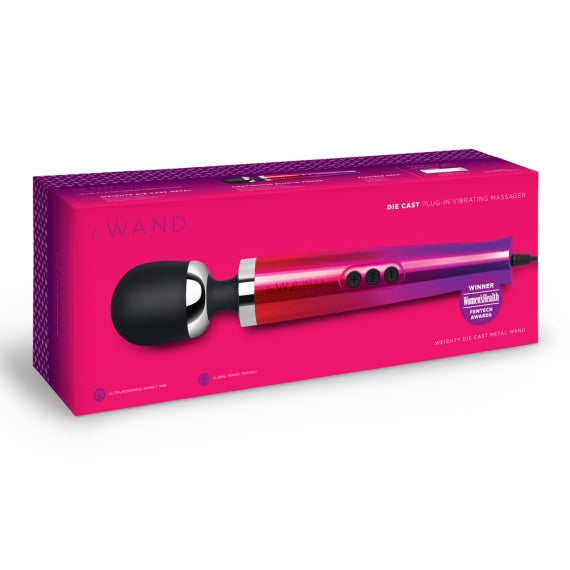 Le Wand Diecast Plug-In Massager Ombre Corded Heavy Metal Body with 10 Speeds and 20 Vibration Patterns Default Title Electric Massager