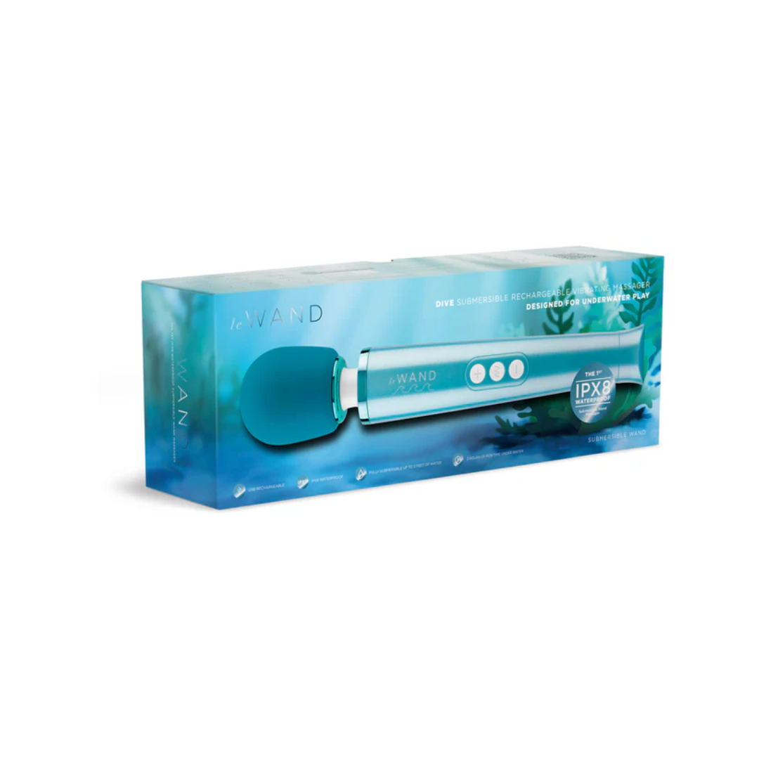 Le Wand Dive Rechargeable Waterproof Vibrating Massager Blue Default Title Electric Massager