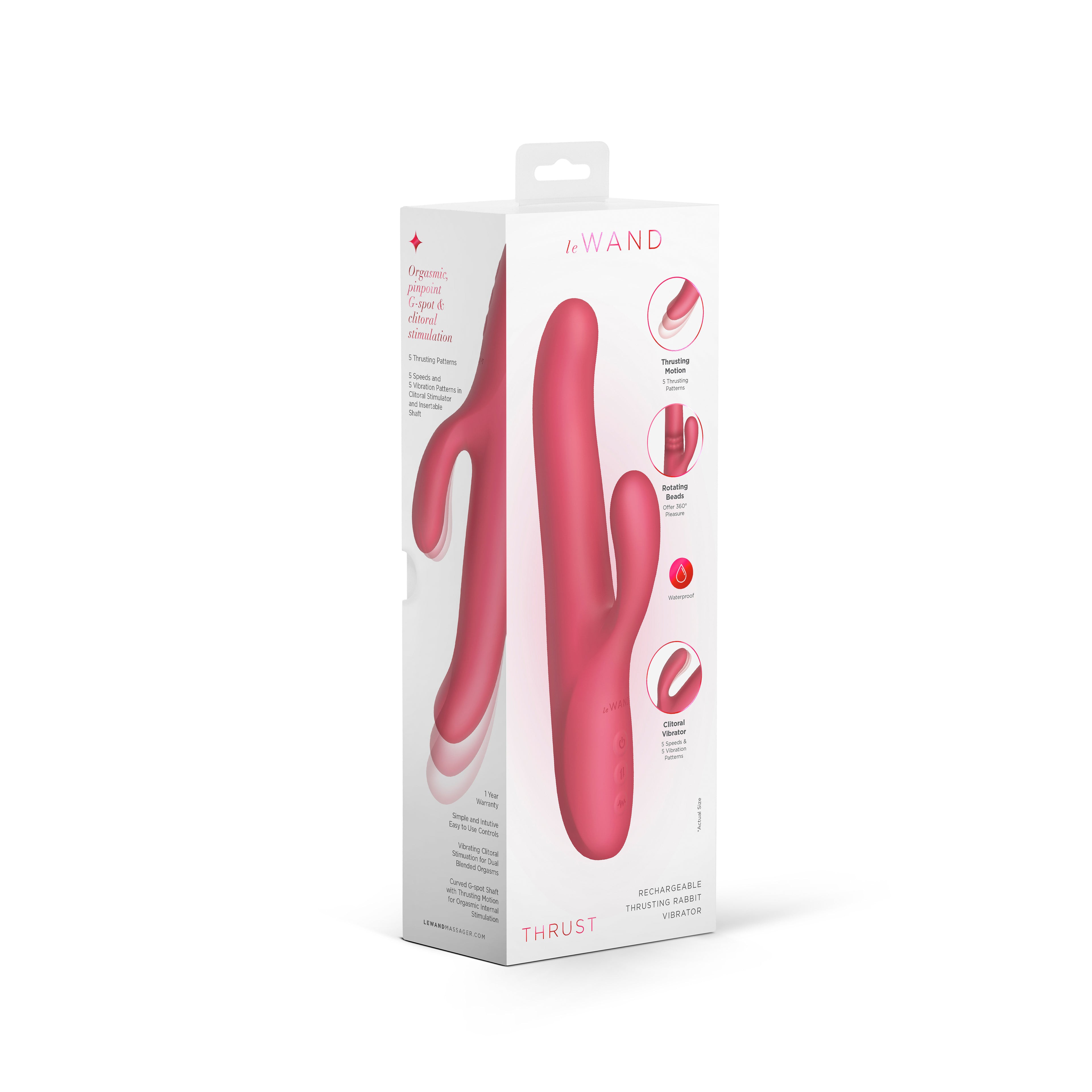 Le Wand Thrust Vibrator Ergonomic Design Powerful Motor Default Title > Dildos > Thrusting Dildos