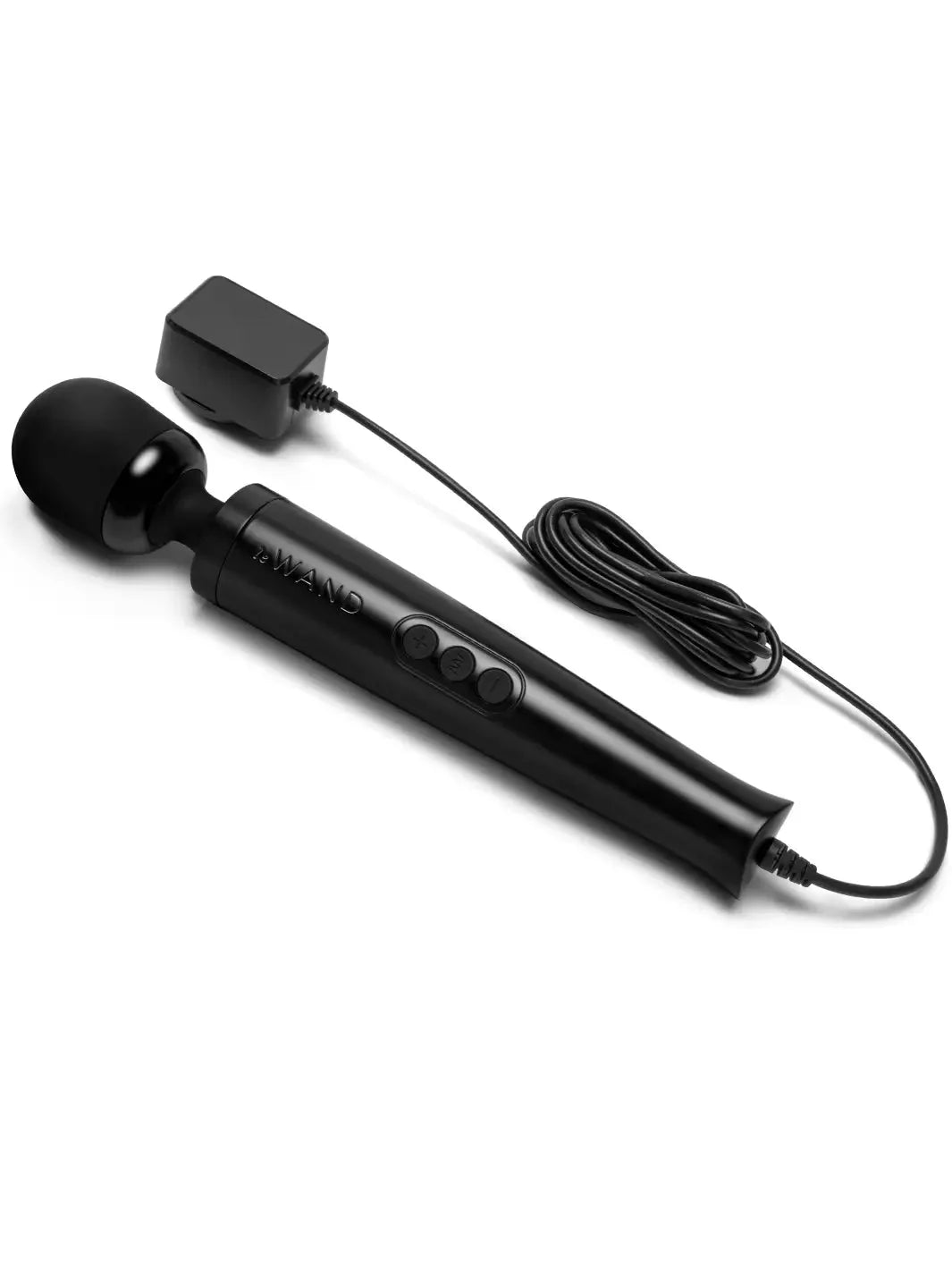 Le Wand Diecast Plug-In Massager Black Corded Metal Body with 10 Speeds and 20 Vibration Patterns > Sex Toys > Massage Wands